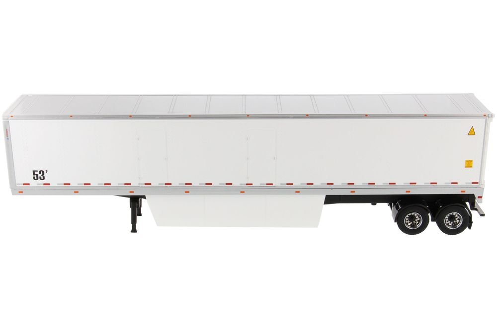 53' Dry Cargo Van Trailer White "Transport Series" 1/50 Diecast Model by Diecast Masters view 2