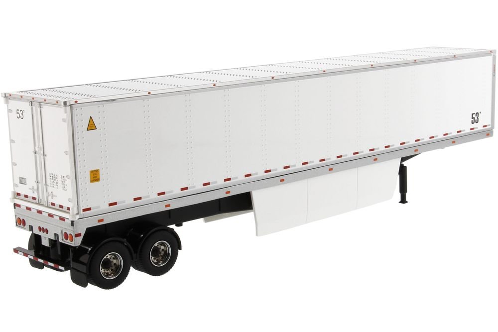 53' Dry Cargo Van Trailer White "Transport Series" 1/50 Diecast Model by Diecast Masters view 3