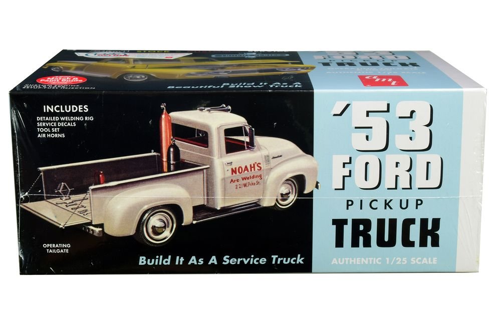 Skill 2 Model Kit 1953 Ford Pickup Truck "Trophy Series" 3 in 1 Kit 1/25 Scale Model by AMT view 3