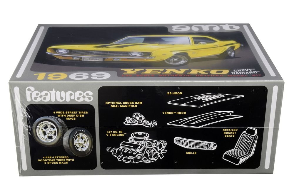 Skill 2 Model Kit 1969 Chevrolet Camaro Yenko 1/25 Scale Model by AMT view 2