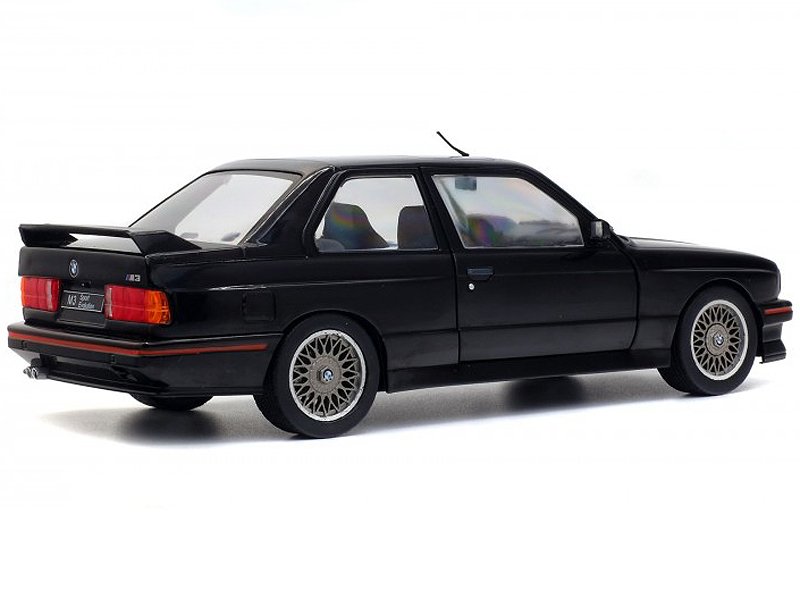 1990 BMW E30 Sport Evo Black 1/18 Diecast Model Car by Solido view 4