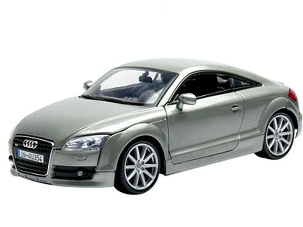 2007 Audi TT Coupe Grey 1/18 Diecast Car Model by Motormax view 2
