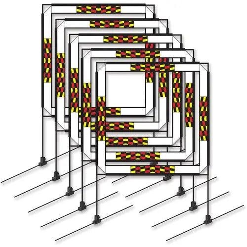 30 in. Mini Square FPV Racing Air Gate Package (Set of 5)