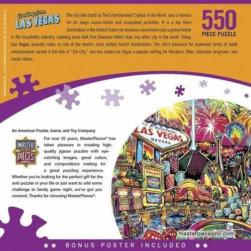 Greetings from LAS VEGAS 550 piece jigsaw puzzle view 2