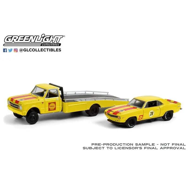 GL - 1:64 Scale 1967 Chevrolet C-30 Ramp Truck & 69 Camaro - Shell Oil view 2
