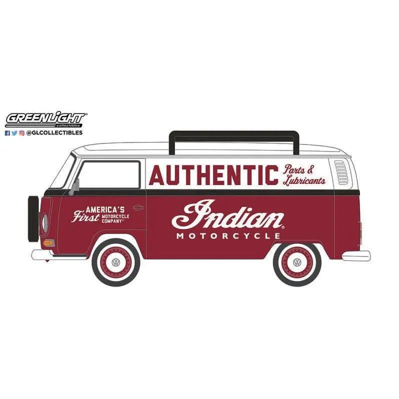 1972 Volkswagen Type 2 Panel Van - Indian Motorcycle Authentic Parts and Lubricants - 1:64 scale view 3