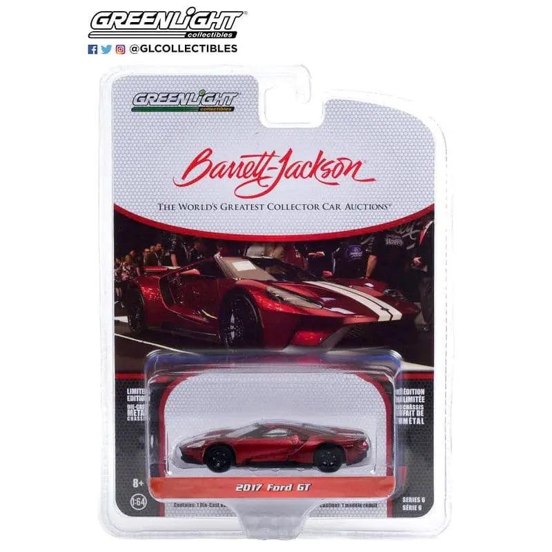 Greenlight - Barrett Jackson 2017 Ford GT in Liquid Red with White Stripes view 2