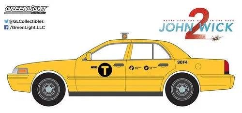 John Wick Chapter 2 Ford Crown Victoria New York City Taxi (2008, 1/64 scale die view 3