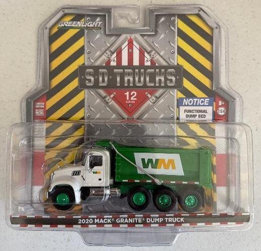 2020 Mack Granite Dump Truck - Waste Management Edition in 1:64 Scale (GREEN)