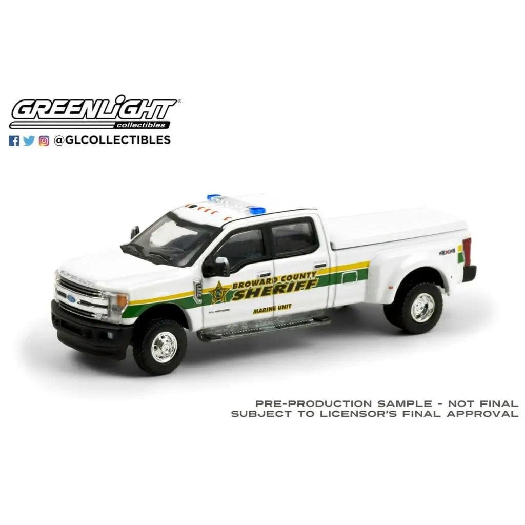 Greenlight - 2018 Ford F-350 Dually - Broward County, FL Sheriff Truck -1:64 die view 2