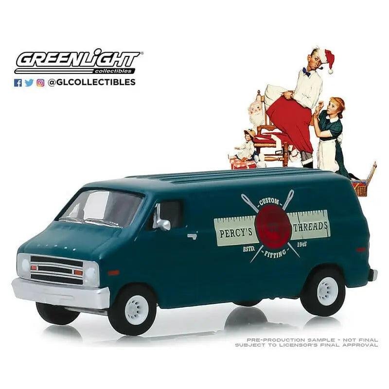 Greenlight - Norman Rockwell S2 - 1/64 Scale diecast car - 1977 Dodge B-100 - Pk view 2