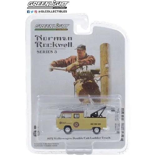 1972 Volkswagen Type 2 Double Cab Ladder Truck - 1:64 Scale Norman Rockwell Series 3