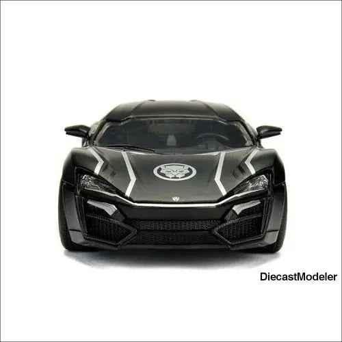 Jada Toys - Metals Die Cast | Lykan Hypersport with Black Panther figure (1/24) view 3
