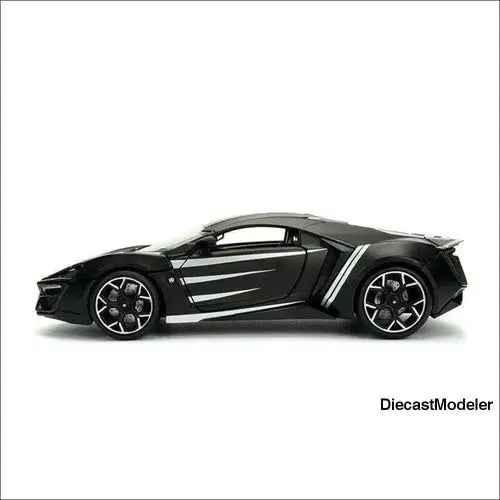 Jada Toys - Metals Die Cast | Lykan Hypersport with Black Panther figure (1/24) view 4