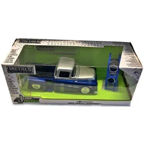 Jada Die Cast Just Trucks 1955 Chevy Stepside Pickup 1/24 B/S view 2