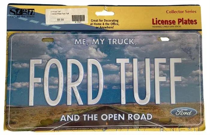 License Plate: Ford TUFF Sign