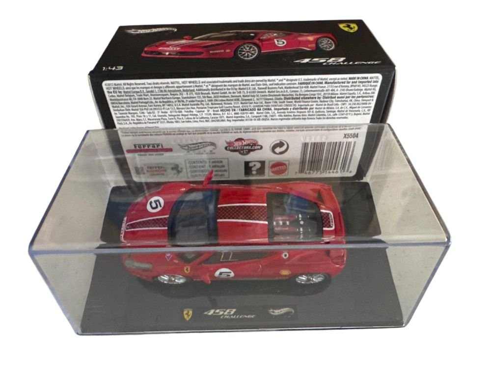Hot wheels Ferrari 458 challenge 1/43 scale