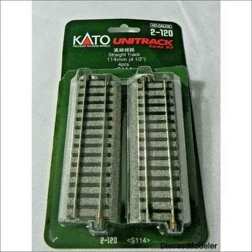 Kato 2-120 Straight Track 114mm (4 1/2") HO Scale - UniTrack
