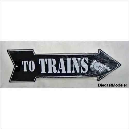 To Train Sign 20 inch