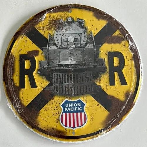 Railroad Crossing Sign 12 inch - Rusty view 2