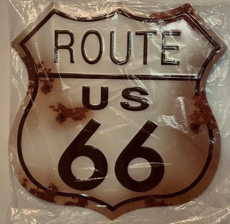 US Route 66 Sign  24 inch Round